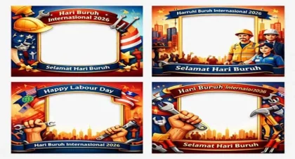 70 Link Download Twibbon Hari Buruh 2026 Gratis untuk Dibagikan ke Media Sosial