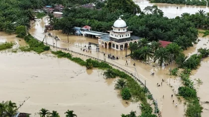 Banjir Bandang Deras di Aceh Tengah, Dua Jembatan Darurat Ambruk dan Desa Terisolasi