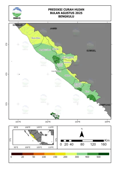 BMKG Prediksi Hujan di Seluruh Ibu Kota Provinsi pada 14 April 2026