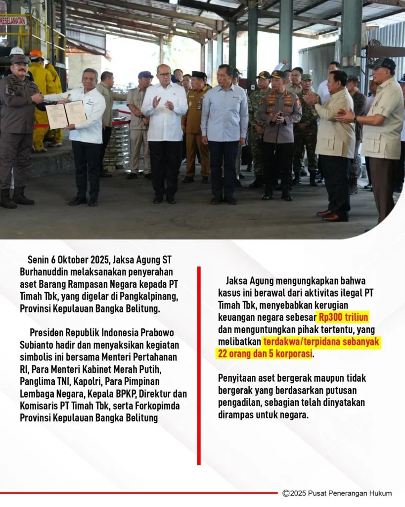 BPA Serahkan Aset Rampasan Korupsi ke Jampidsus, Tingkatkan Operasional Kejaksaan