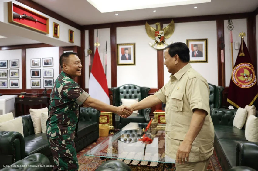 Dudung Temui Prabowo di Istana Bahas Pertahanan Indonesia dan Geopolitik Global
