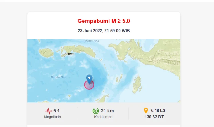 Gempa M5,1 Guncang Maluku Utara, BMKG Tegaskan Tidak Ada Potensi Tsunami