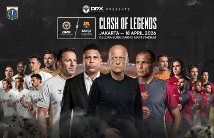 Gol Sundulan Rivaldo Penentu Kemenangan Barcelona Legends atas DRX World Legends di Clash of Legends
