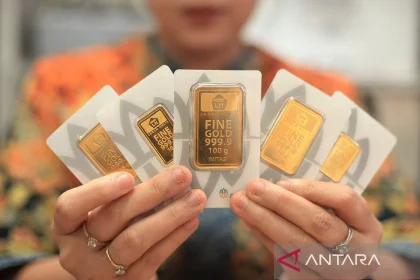Harga Emas Turun Rp20.000, Kini Rp2.868.000 per Gram di Akhir Pekan