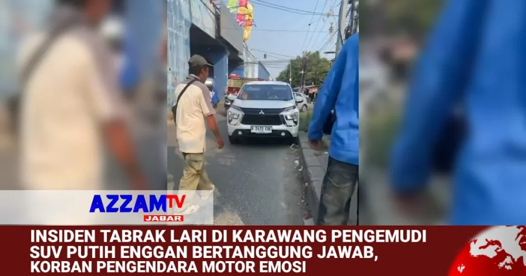 Innova Zenix Viral Tabrak Lari di Karawang, Polisi Satlantas Amankan Kendaraan