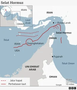 Iran Tetapkan Rute Alternatif di Selat Hormuz Akibat Ancaman Ranjau Laut