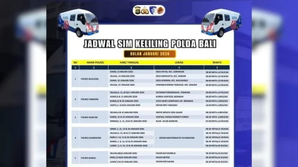 Jadwal Layanan SIM Keliling di Bali Selasa 14 April 2026: Cek Lokasi Resmi