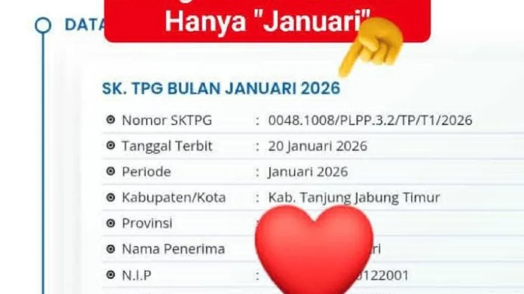 Jadwal Pencairan TPG 2026 untuk GTK: Antisipasi dan Langkah Selanjutnya