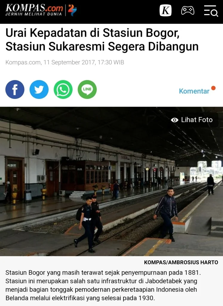 Jalur 6-8 Stasiun Bogor Ditutup Sementara, Pembangunan Infrastruktur Mulai 15 April 2026