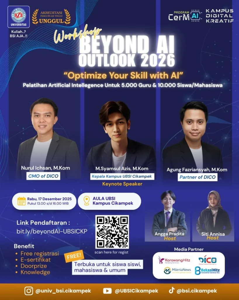 KemenEKRAF Luncurkan Kurikulum BDT 2026, Dorong Talenta Digital Optimalkan AI di Dunia Kerja