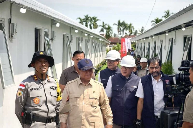 Kepala BNPB Tinjau Progres Huntara di Aceh Tamiang untuk Warga Terdampak Siklon Senyar