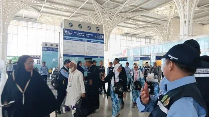 Ketelitian Petugas Bagasi di Bandara AMAA Madinah Pastikan Bagasi Jemaah Haji Tiba Tepat Waktu
