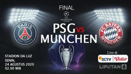 Link Live Streaming Semifinal Liga Champions PSG vs Bayern Munich Tayang Langsung