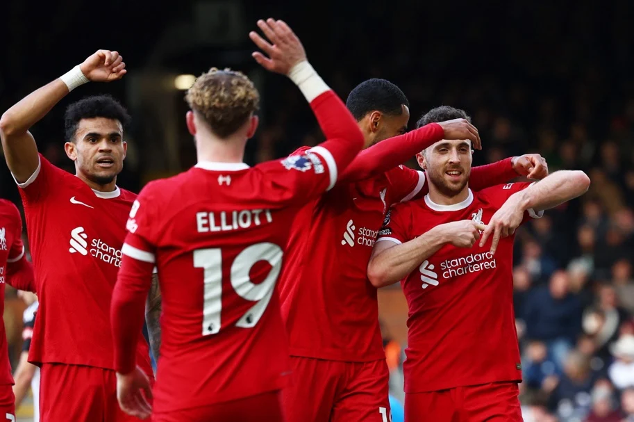 Liverpool Kembali Menang 2-0 Atas Fulham, Mengakhiri Tren Negatif di Pekan ke-32 Liga Inggris