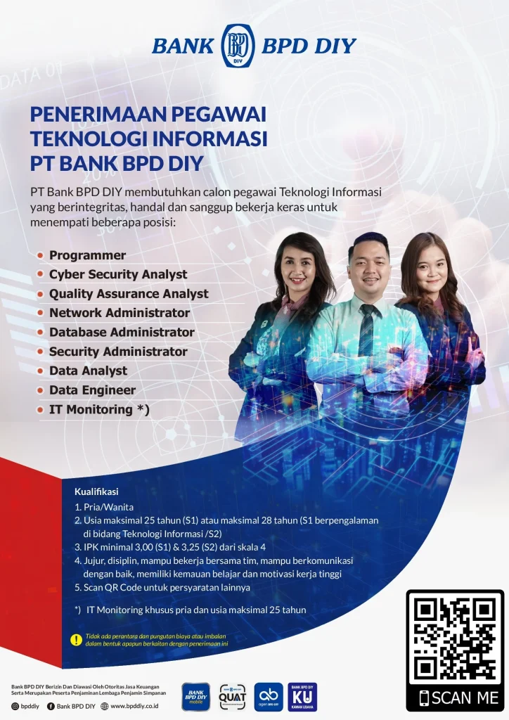 Lowongan Kerja Bank BPD DIY 2026 Buka untuk Fresh Graduate: Cara Daftar dan Persyaratan Lengkap
