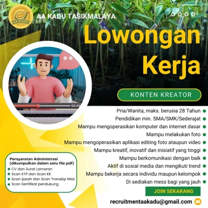 Lowongan Kerja Terbaru April 2026 di Cirebon dan Yogyakarta untuk Lulusan SMA Sederajat