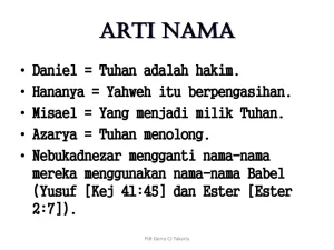 Mengenal Arti Nama Daniel, Karakter Kuat, dan 60 Pilihan Rangkai Nama 2 Kata