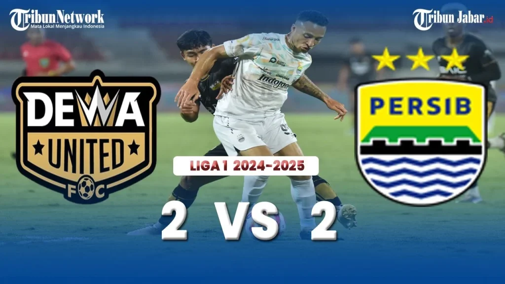 Persib vs Dewa United 2-2: Comeback Dramatis Maung Bandung Goyang Persaingan Juara Liga 1