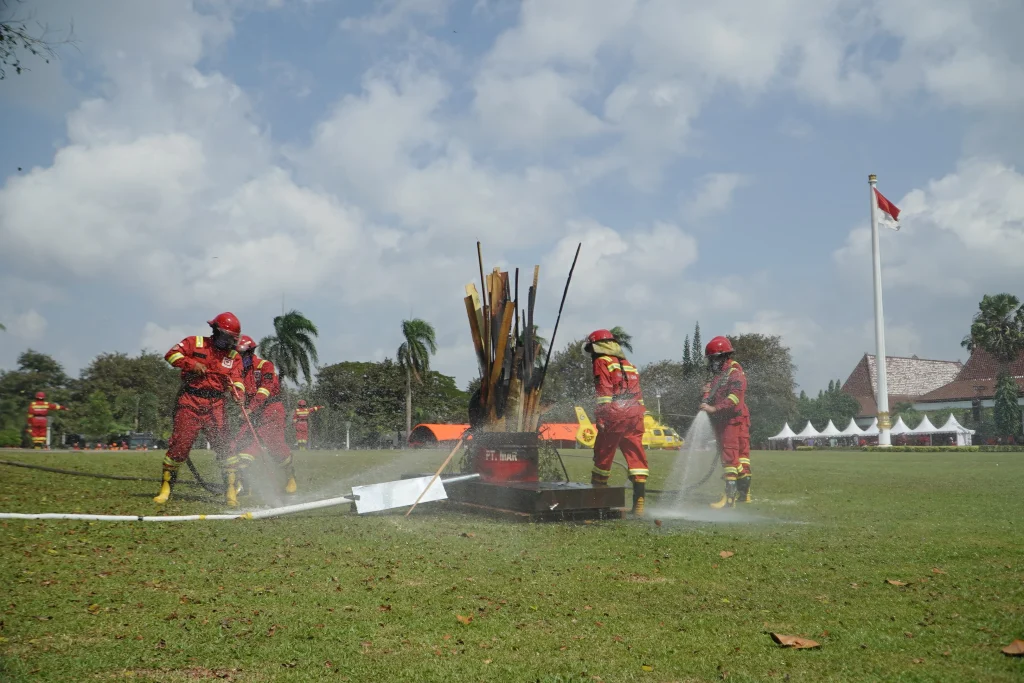 Polda Sumsel Gelar Simulasi Sispamkota & Karhutla, Dorong OKI Aman-Bebas Asap 2026