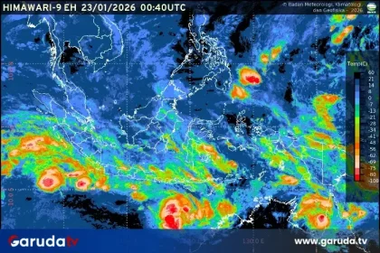 Prakiraan Cuaca di Seluruh Ibu Kota Provinsi Indonesia pada 13 April 2026: Hujan Ringan hingga Petir