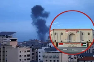 RI Kecam Israel Pasang Spanduk Rising Lion di Atas Reruntuhan RS Indonesia di Gaza