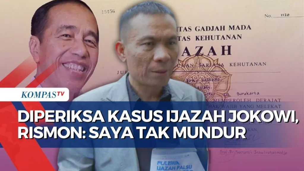 Rismon Klaim Video AI Tuduh JK dalam Kasus Ijazah Jokowi, Buru Pembuatnya