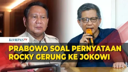 Rocky Gerung Bersalaman dengan Prabowo, Isi Percakapan Bocor Masih Disiden