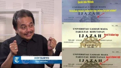 Roy Suryo Ungkap Kejanggalan Baru Ijazah Jokowi: Bukan Gadjah Mada, Melainkan Gajhaj Adam