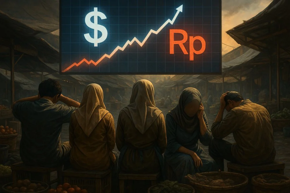 Rupiah Melemah, Inflasi Mengintai: Ancaman Harga Barang Kebutuhan Sehari-hari bagi Masyarakat