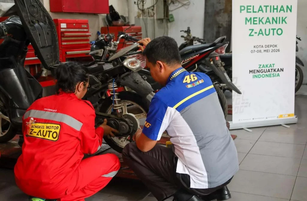 30 Penerima Manfaat Z-Auto Jabodetabek Ikuti Pelatihan Mekanik