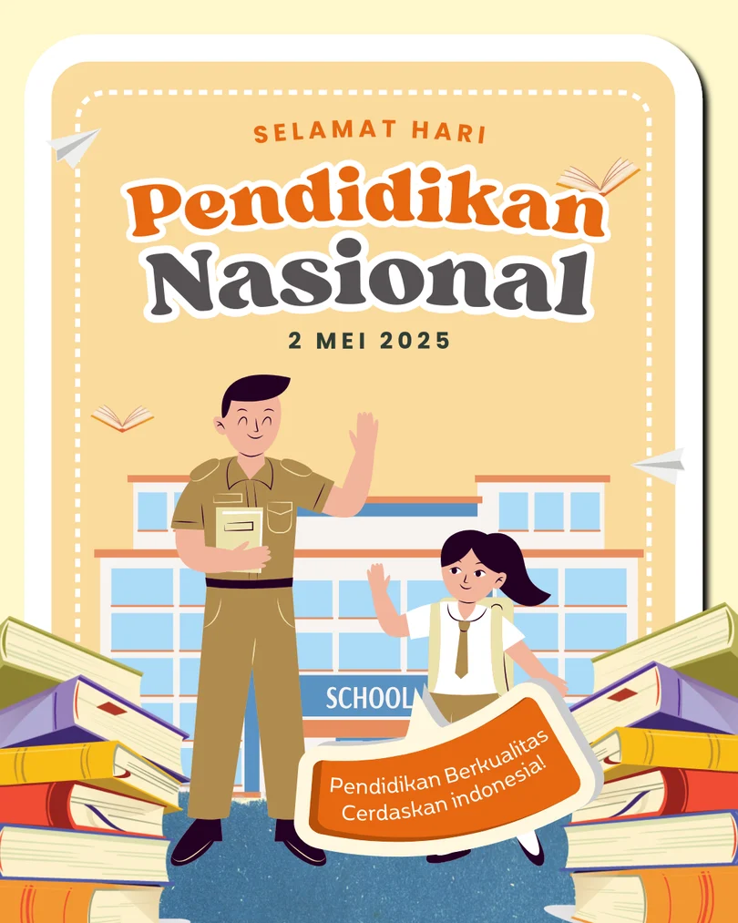 50 Link Poster Hari Pendidikan Nasional 2026 Beserta Logonya, Bisa Diedit Sendiri