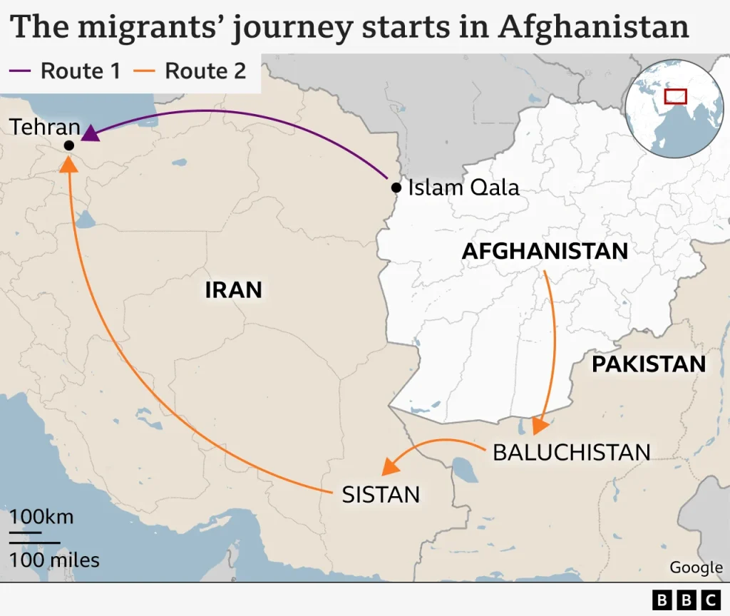 Afghan Migran Pulang dari Pakistan Setelah Ditahan