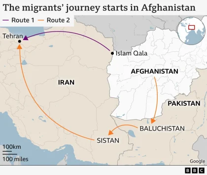 Afghan Migran Pulang dari Pakistan Setelah Ditahan