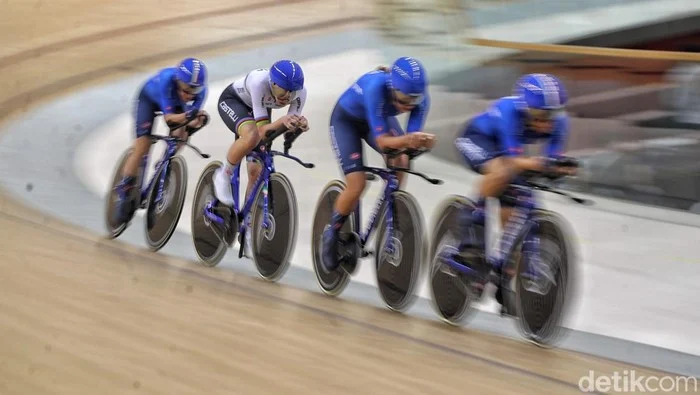 Aksi Adu Kecepatan Gowes di Indonesia Track Cup II 2026, Jakarta International Velodrome