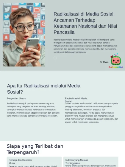 Anak Bisa Radikalisasi Diri dari Konten Digital Media Sosial