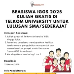 Beasiswa Telkom University untuk Lulusan SMA SMK Sederajat Tahun 2024, 2025, 2026