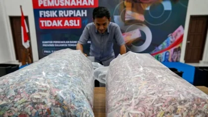 BI Musnahkan Ratusan Ribu Lembar Rupiah Palsu