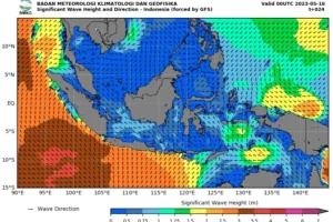 BMKG Ingatkan Potensi Gelombang Tinggi di Perairan Indonesia hingga 13 Mei 2026