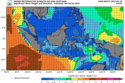 BMKG Ingatkan Potensi Gelombang Tinggi di Perairan Indonesia hingga 13 Mei 2026