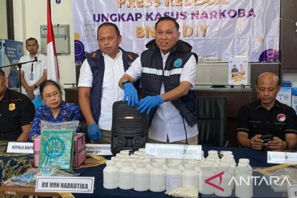 BNNP DIY Bongkar Laboratorium Rumahan Peracik Tembakau Sintetis di Bantul
