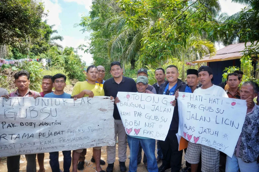 Bobby Nasution Akan Perbaiki Jalan di Tapsel Setelah Ibu Hamil Ditandu 6 Jam ke RS
