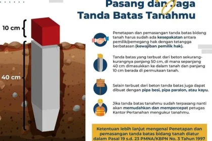 Cara Tepat Memasang Patok Batas Tanah Sesuai Peraturan