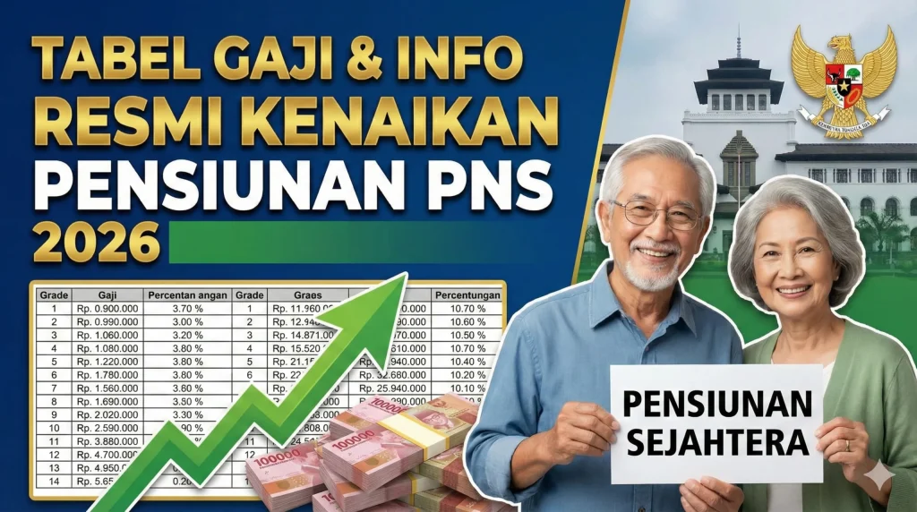 Cek Sekarang! Gaji Pensiunan PNS Setelah Idul Adha 2026, Golongan I-IV Terima Berapa?