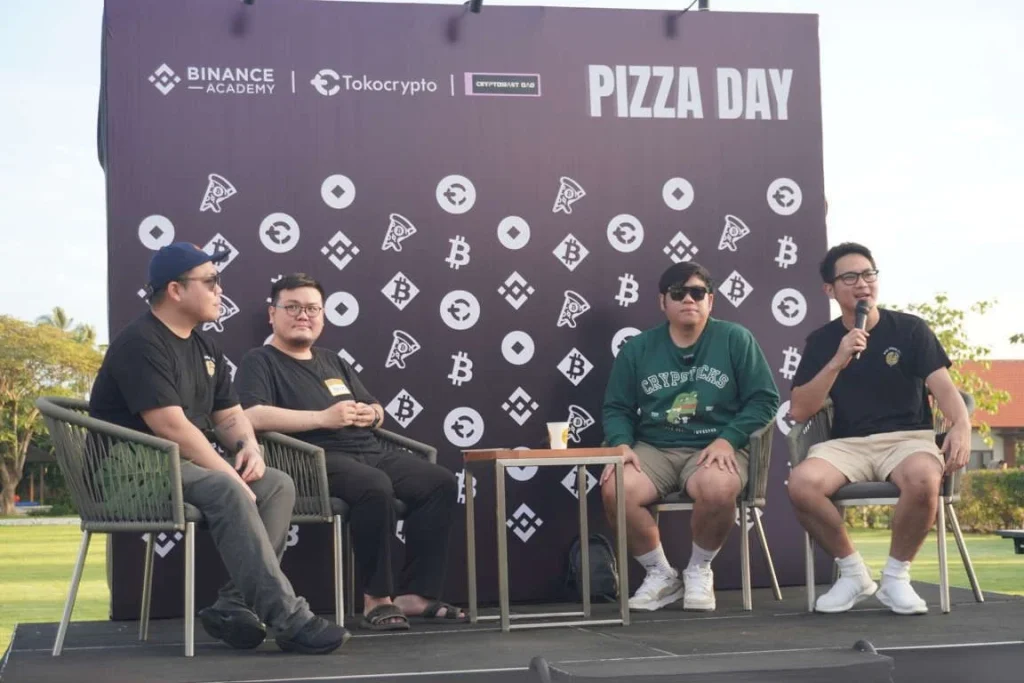 CEO Tokocrypto Beber Arah Angin Pasar Kripto Global di Bitcoin Pizza Day Bali