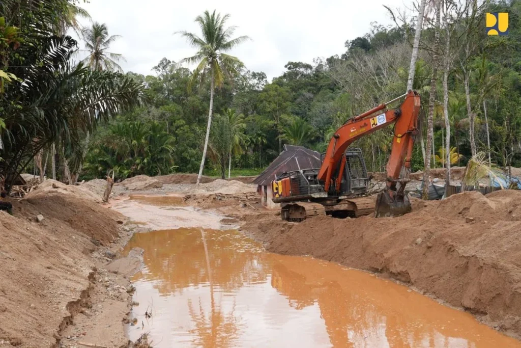 Cuaca Ekstrem Mempengaruhi Pembangunan Sabo Dam di Tapanuli Tengah