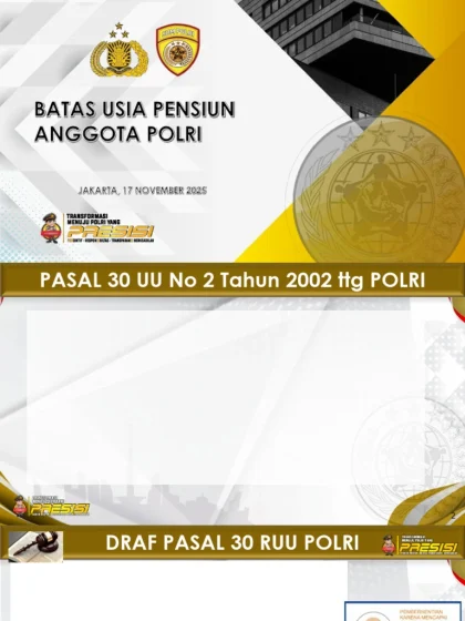 Dasco Usulkan Perpanjangan Usia Pensiun Anggota Polri