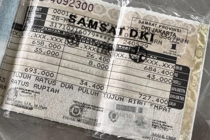 Denda PKB dan BBNKB Dihapus Otomatis hingga 31 Agustus