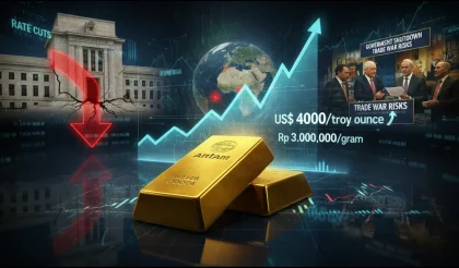 Emas Dunia Menuju Level Psikologis US$5.000, Sinyal Damai AS-Iran Jadi Motor Penggerak