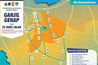 Ganjil Genap Jakarta Kembali Berlaku: Daftar 25 Lokasi dan Jadwal Tilang