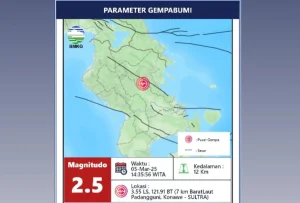 Gempa Kayong Utara Magnitudo 2,5 Guncang Wilayah, BMKG Pastikan Tidak Berpotensi Tsunami